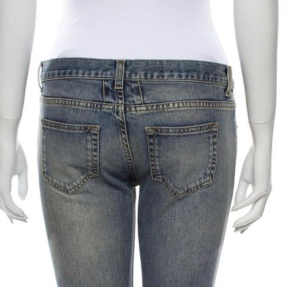 Saint-Laurent Mid-Rise Skinny Blue Jeans - Size 27 - Picture 3 of 3